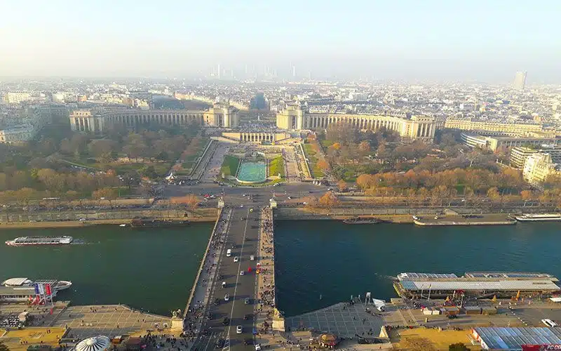 Vistas al Trocadro desde la Torre Eiffel