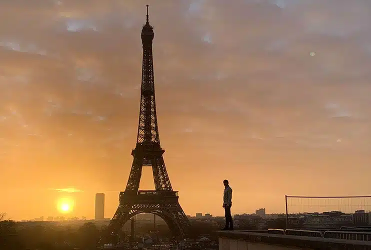 Ver el amanecer en París desde Trocadero