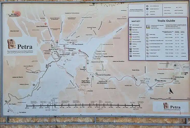 Mapa de Petra