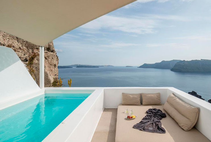 Hoteles en Santorini con piscina privada