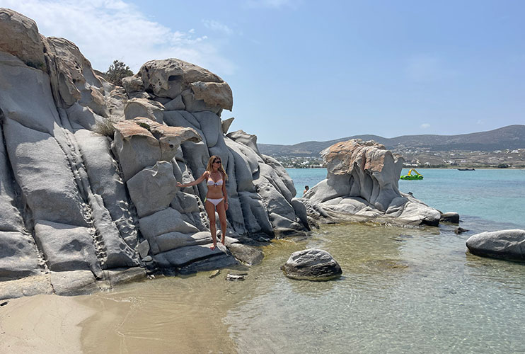 Playa kolympethres Paros