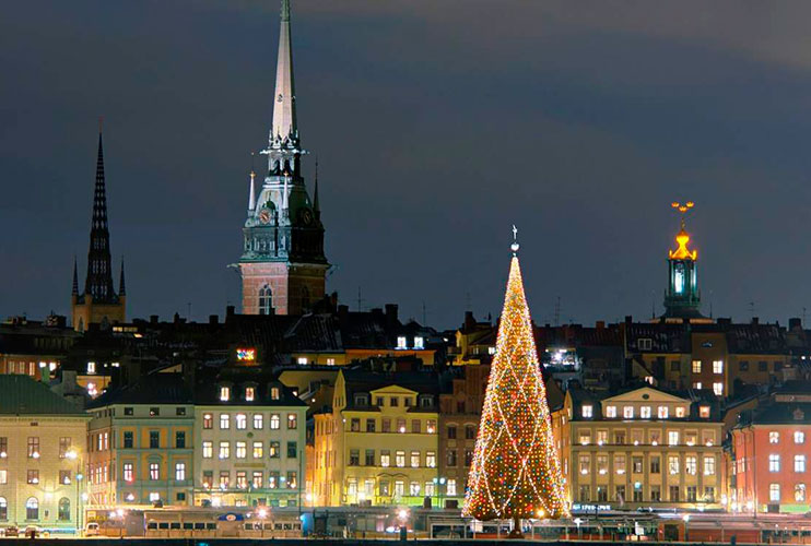 Árbol de Navidad en Estocolmo