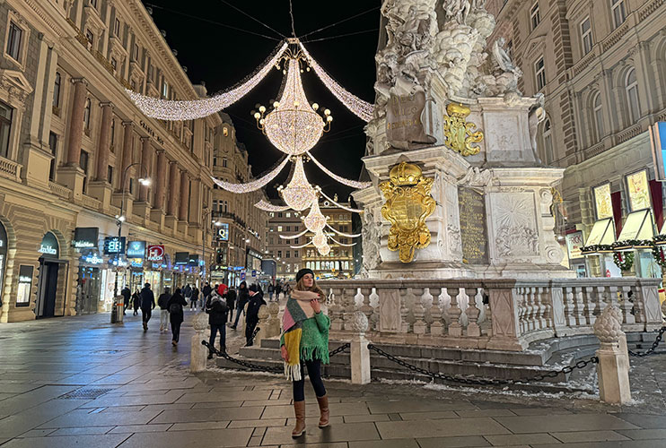 Iluminación de Navidad en Viena