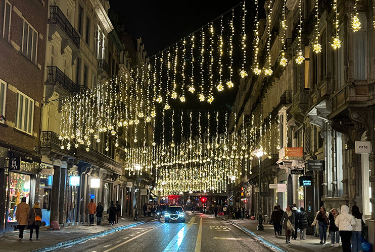 Luces de Navidad en Bruselas