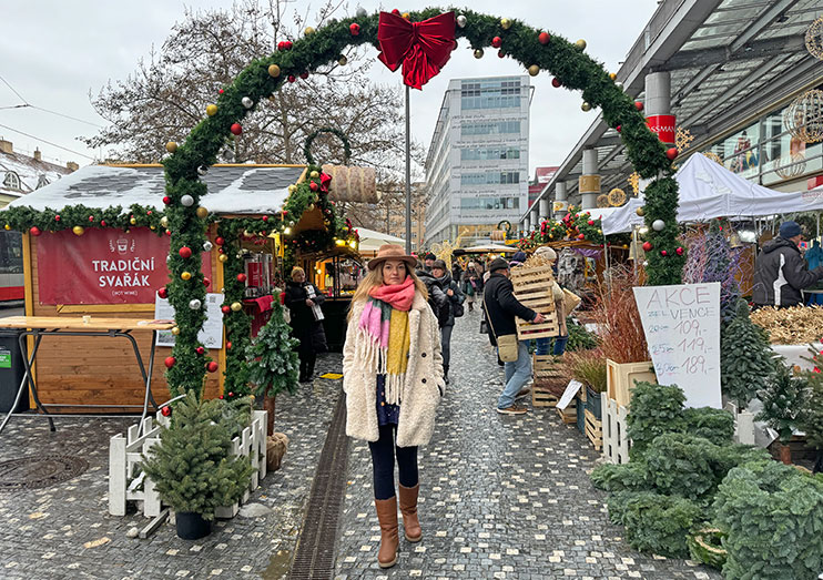 Mercado navideño de Andel Praga