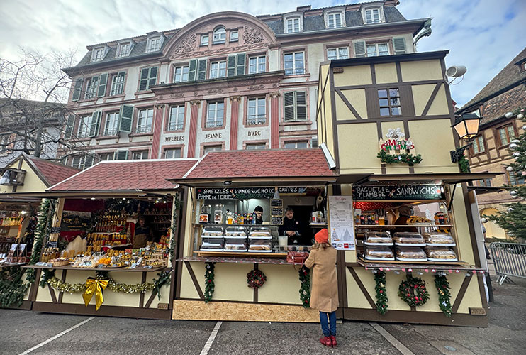 Mercado navideño de la Place Jeanne d´Arc Colmar