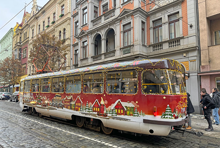 Tranvías navideños de Praga