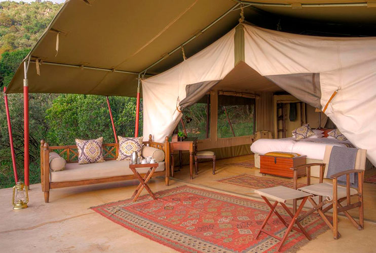 Campamentos de lujo en Masai Mara: Entumoto Main Camp
