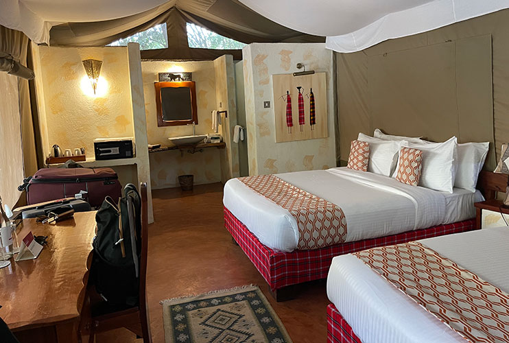 Nuestro hotel en Masai Mara