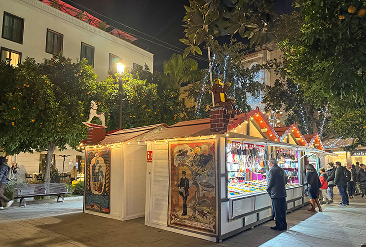Mercado navideño de la Plaza de la Magdalena Sevilla