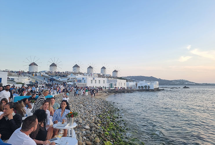 Restaurantes con vistas en Mykonos