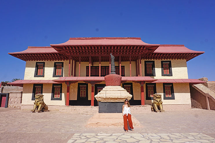 Monasterio tibetano en Atlas Studios Marruecos