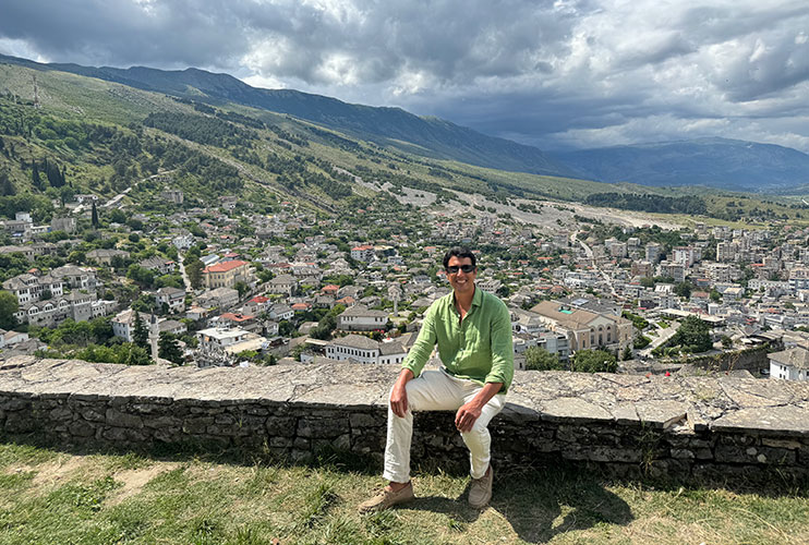 Vistas desde el castillo de Gjirokaster