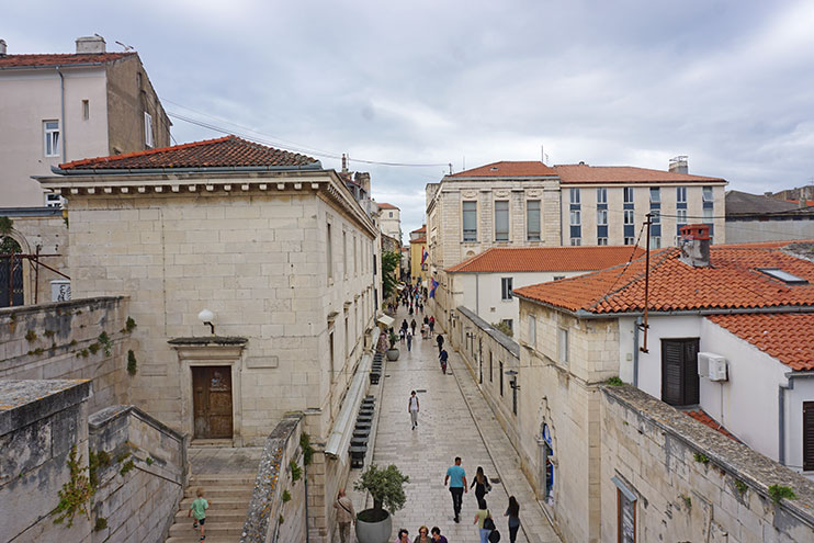 Vista desde las murallas de Zadar
