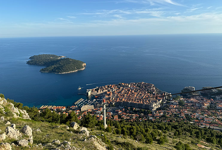 Vistas de Dubrovnik desde el teleférico