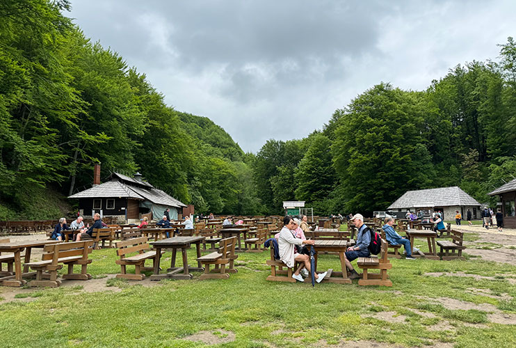 Zona de picnic en los lagos de Plitvice