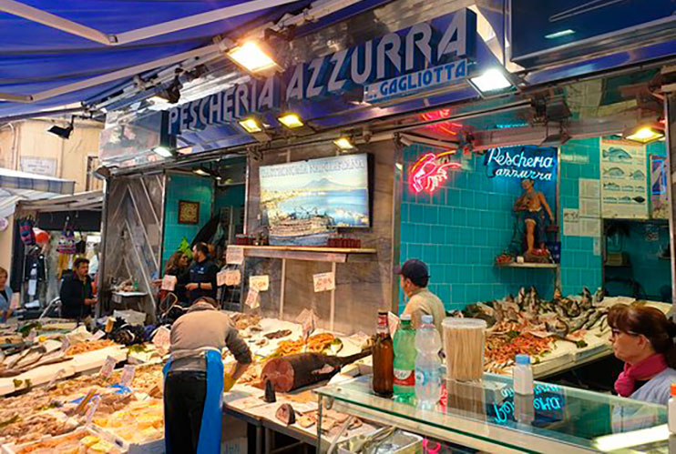 Dónde comer en Nápoles: pescheria azzurra