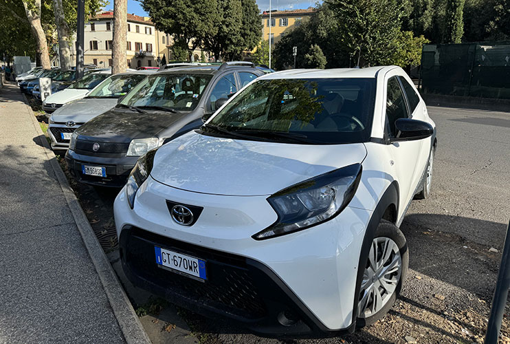 Zona de parking gratis en Florencia