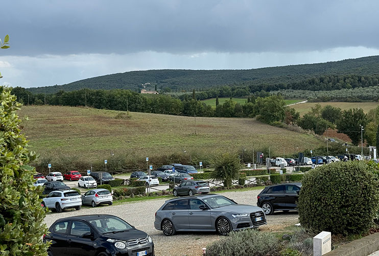 Dónde aparcar en Monteriggioni