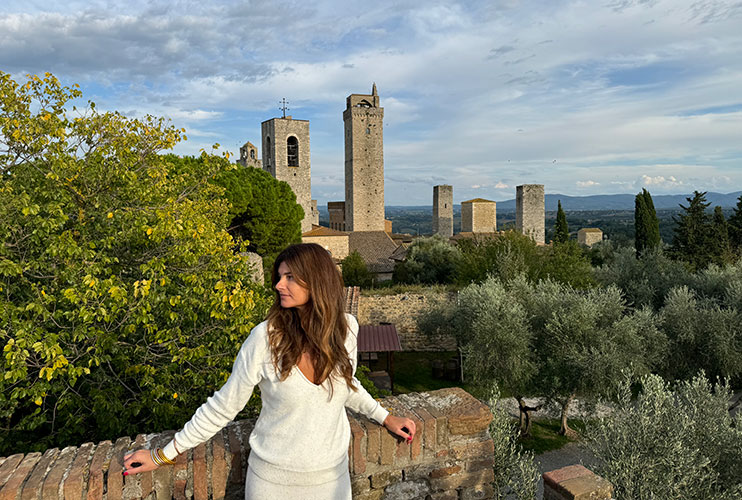 Vistas desde la fortaleza de San Gimignano