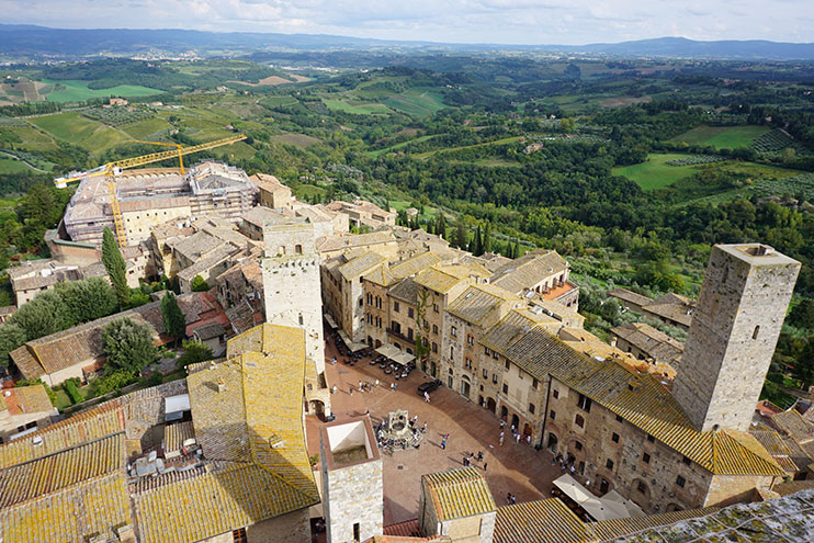 Vistas desde la Torre Grossa de San Gimignano